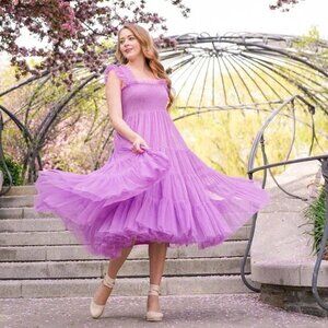 ELLIE NAP DRESS IN LILAC | HILL HOUSE